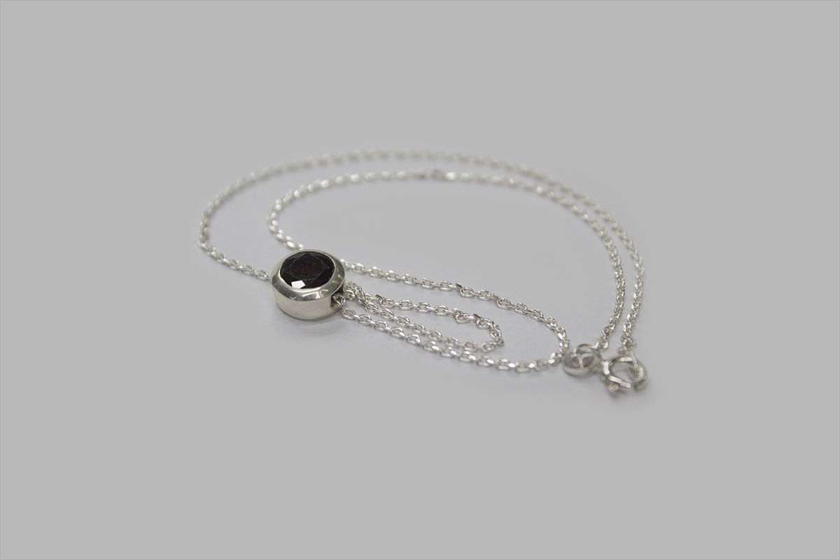 Peridot silver Necklace